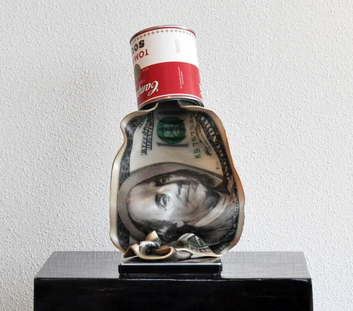 Ad van Hassel + Liquid dollar in tin